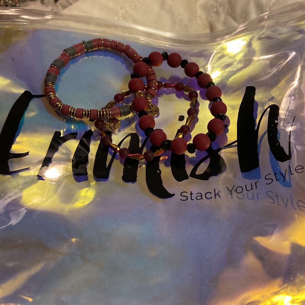 Erimish purple bracelet stack- new - Picture 6 of 6